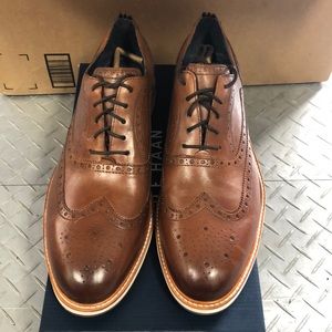 Cole Haan Morris Wing Oxford Tan Dress Shoes Sz 13